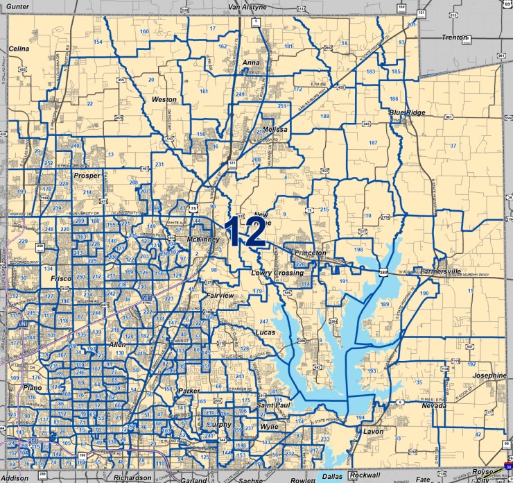 State of TX School Board of Education Interactive Map
